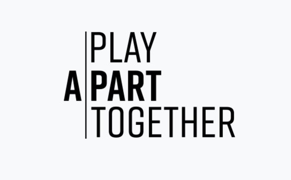 WHO가 게임업계와 함께 진행하는 '플레이 어파트 투게더' 로고