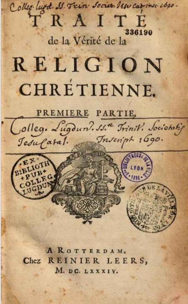 Traité de la Vérité de la Religion Chrétienne.