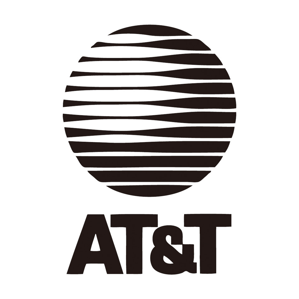 그림6. AT&T 로고, 디자인: 솔 바스, 1984년