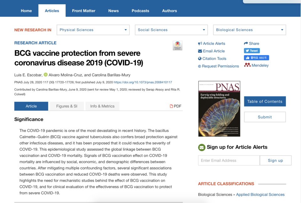 BCG vaccine protection from severe coronavirus disease 2019