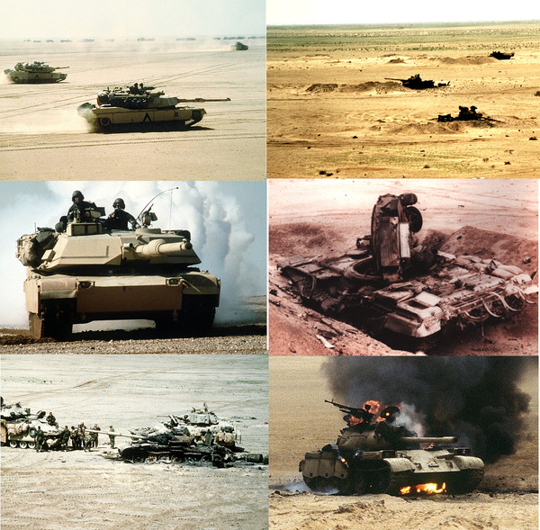 그림 6, 1991년 73 이스팅 전투 당시의 사진들