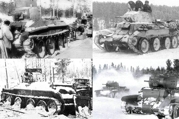 그림 12. 겨울전쟁 당시 소련군의 쾌속전차 BT