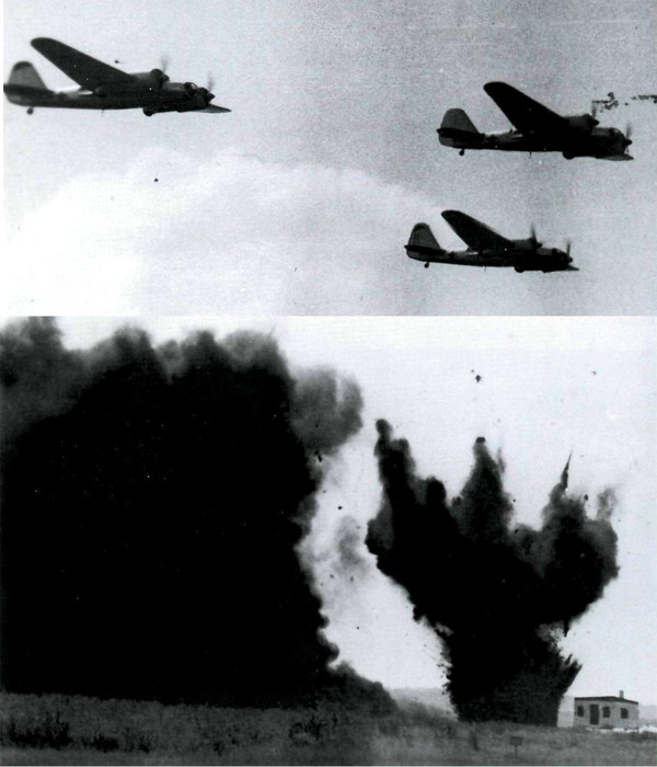 그림 9. 1940년 2월부터 소련군은 항공폭격을 더욱 본격적으로 사용했다
