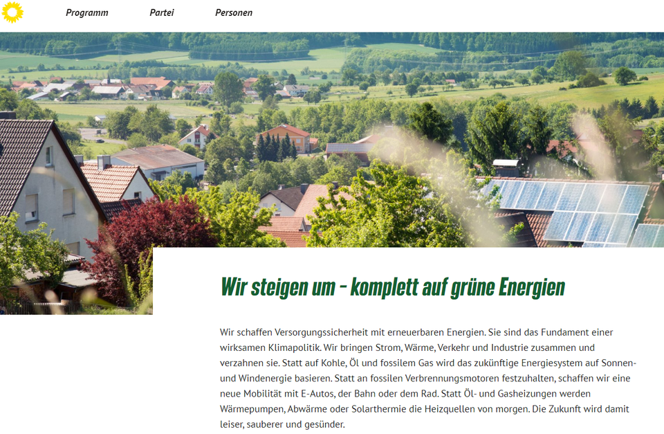 출처: 독일 녹색당 홈페이지